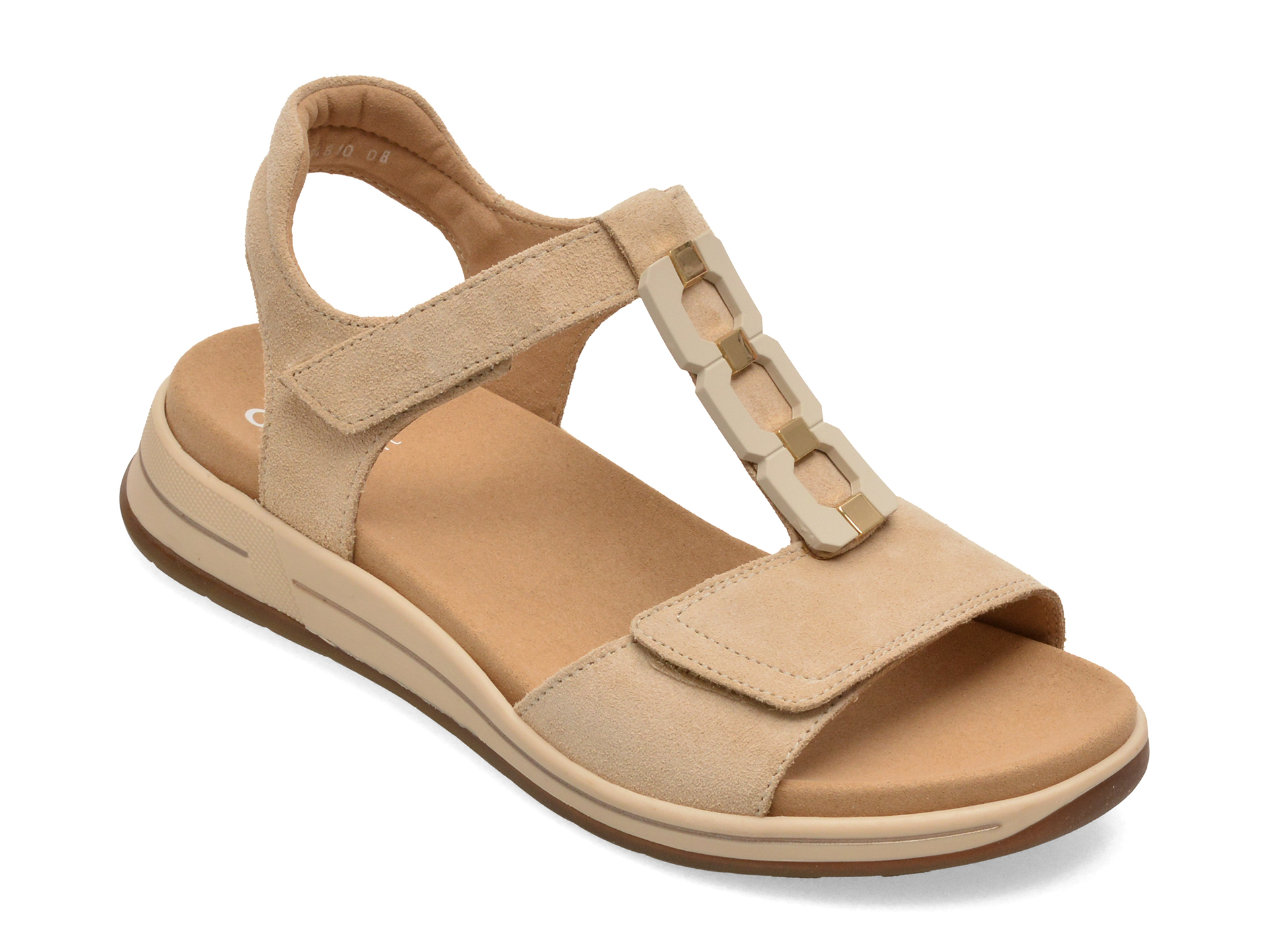 Sandale ARA bej din piele intoarsa, confortabile