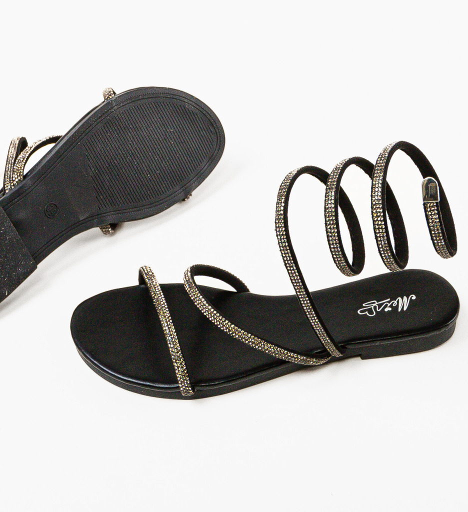 Sandale Dama Pepin Negre - Eleganță și Confort - imagine 6