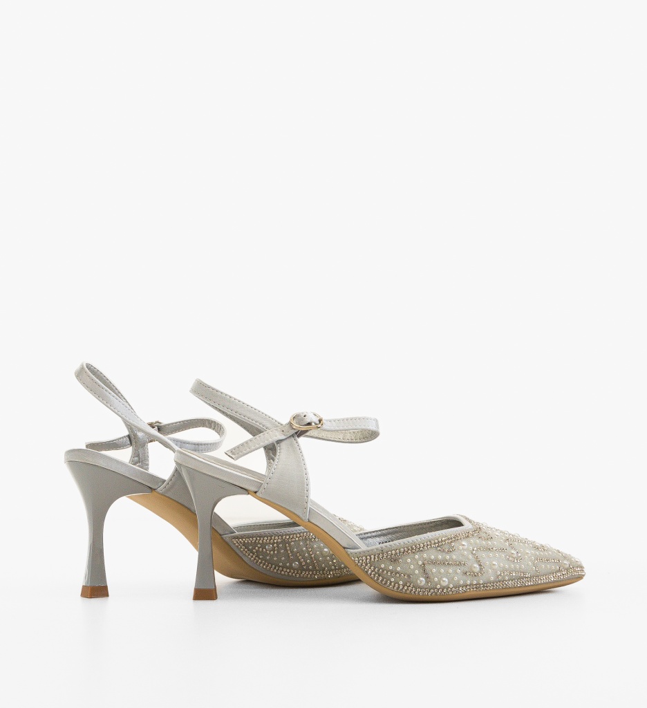 Pantofi Dama Anytare Argintii - Eleganță și Stil - imagine 3