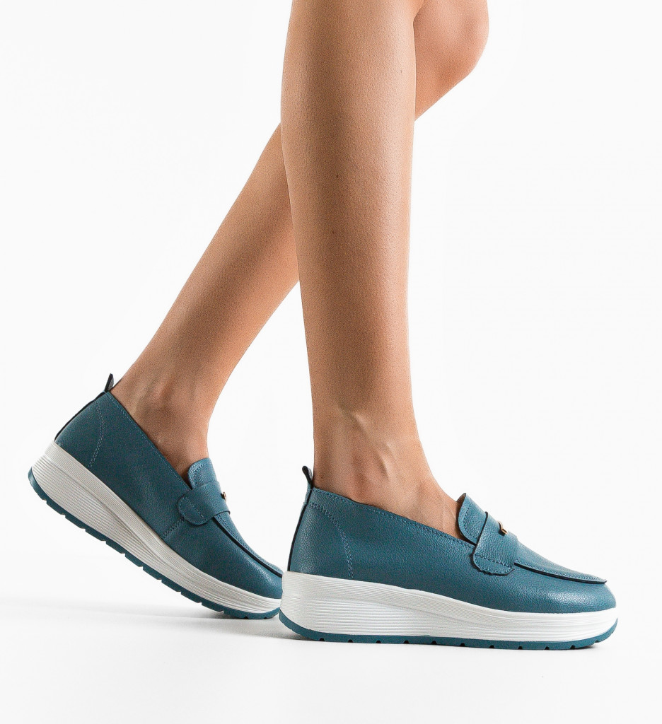 Pantofi Casual Vefra Albastri - Confort & Stil - imagine 3