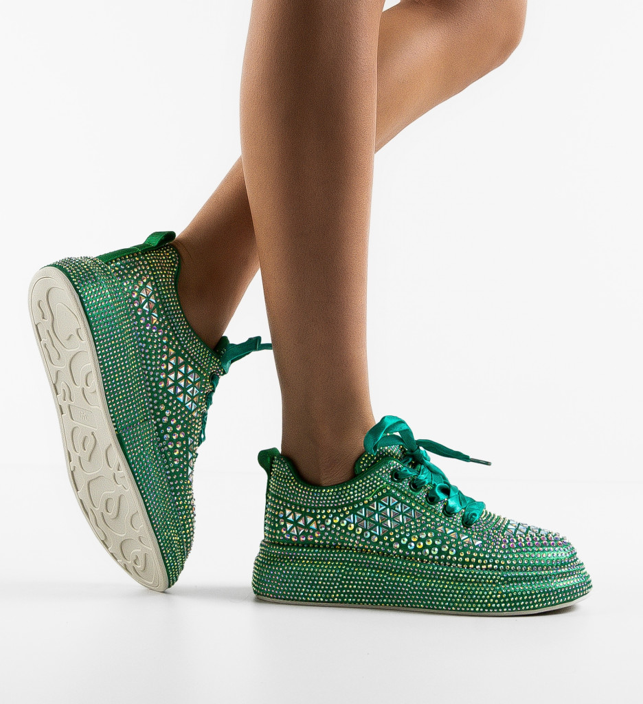 Sneakers Dama Galmure Verzi | Confort și Stil Urban - imagine 3