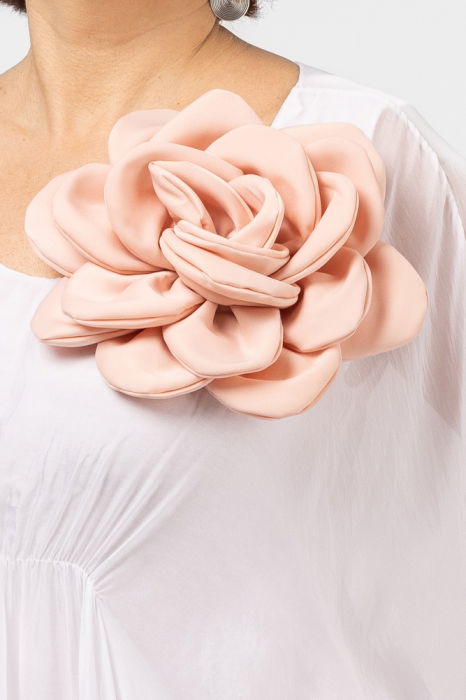 Brosa Eleganta Floare Roz cu Clips Par | Shopika