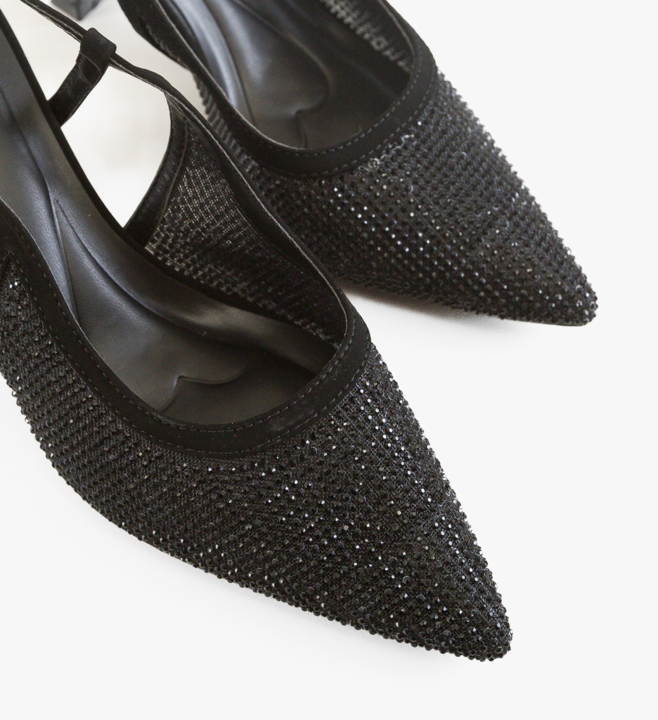 Pantofi Dama Portona Negri Eleganți - imagine 3