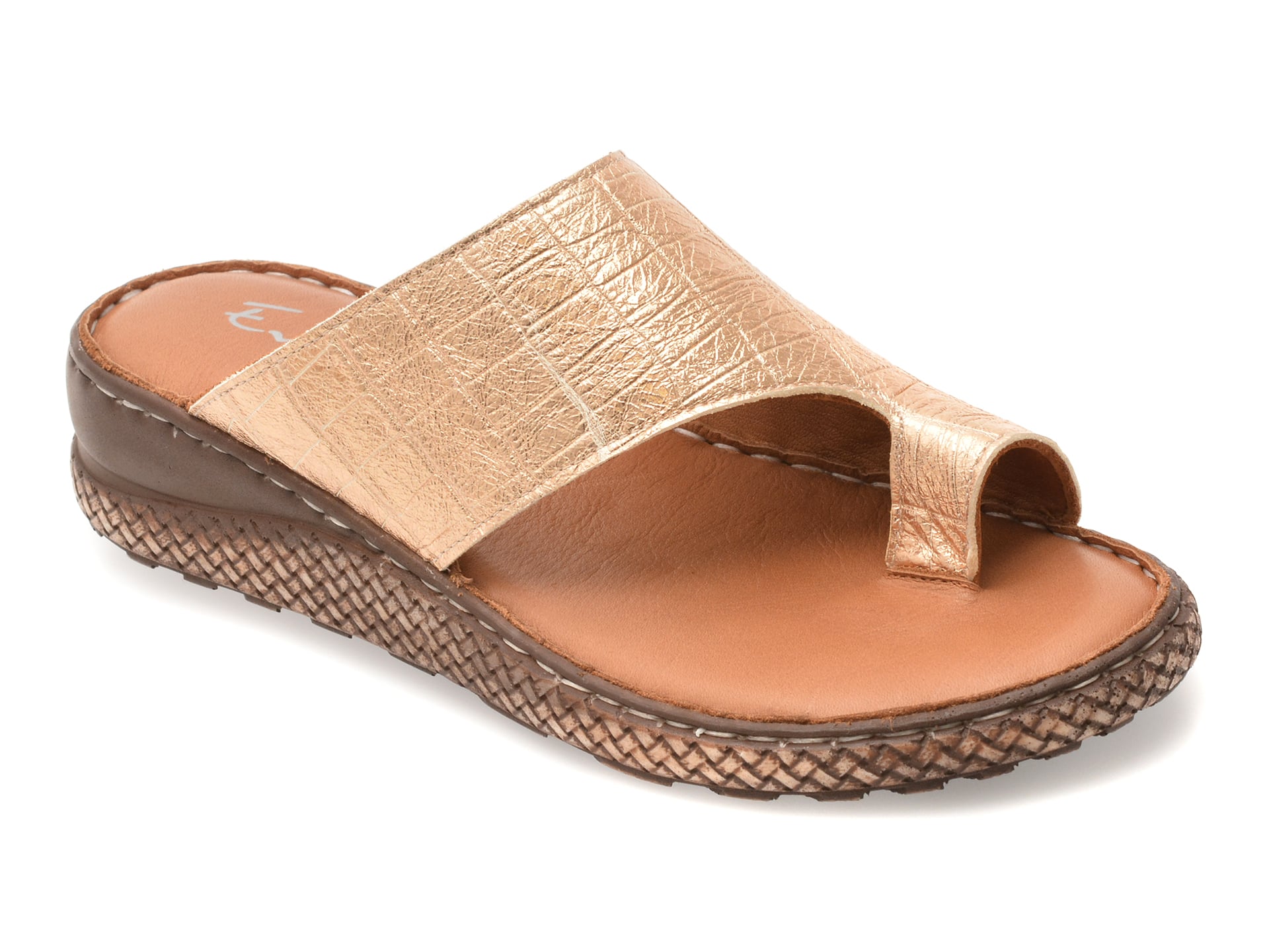 Papuci EVIDA Auriu Piele Naturală EV2875