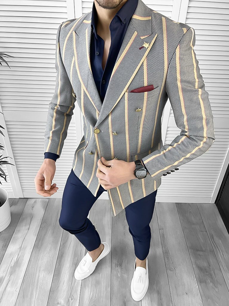 Tinută Barbătească Smart Casual 3 Piese Eleganta