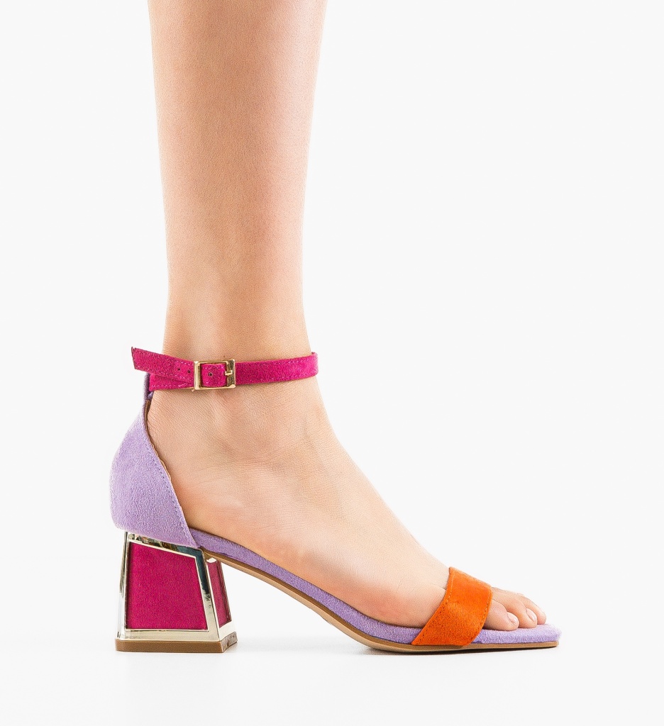 Sandale cu Toc Bryan Portocalii | Eleganță de Vară - imagine 5