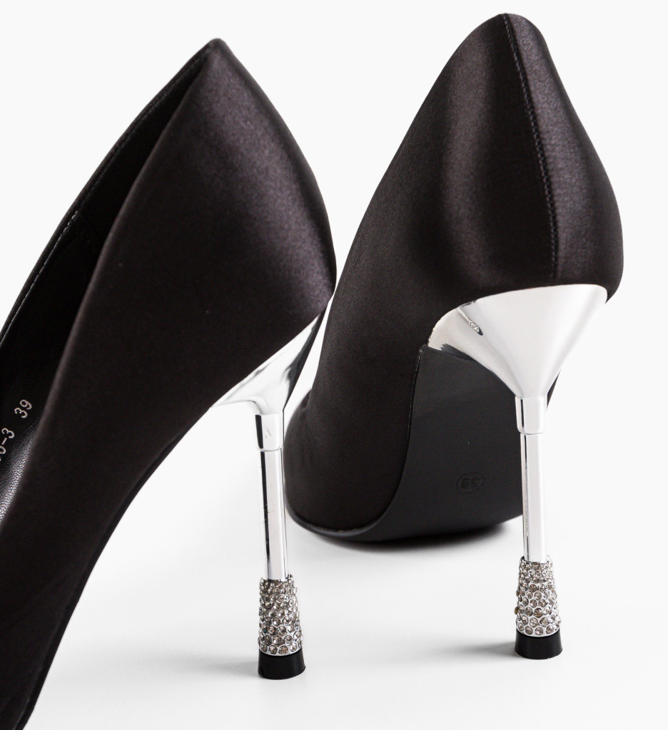 Pantofi Dama Neaksa Negri cu Toc Eleganți - imagine 7