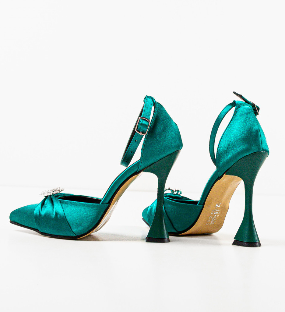 Pantofi Verzi cu Toc Gros | Stil și Confort - imagine 6