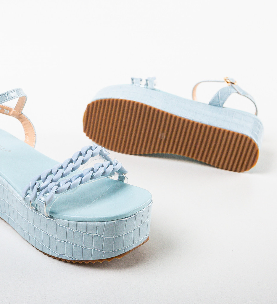 Platforme Dama Mekamek Albastre - Stil si Confort - imagine 6
