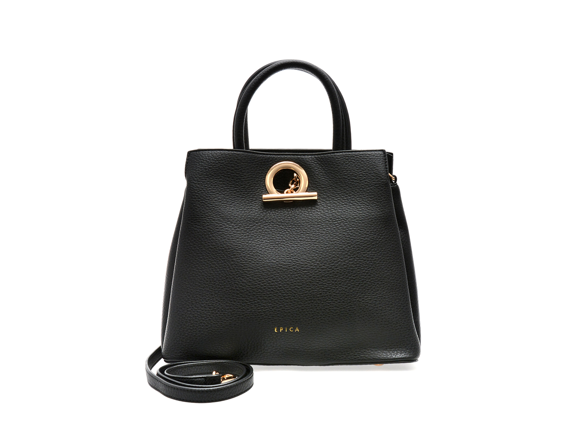 Geanta EPICA Neagra Piele Ecologica | Eleganta Durabila