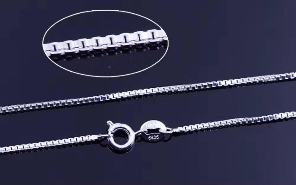 Lanțisor argint 925 placat cu rodiu, Haifeng JW1397 - imagine 3