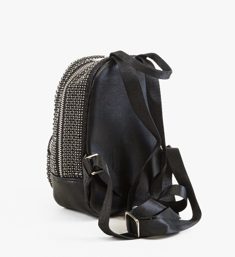 Rucsac Dama Shynny Negru | Stil Urban Elegant - imagine 5