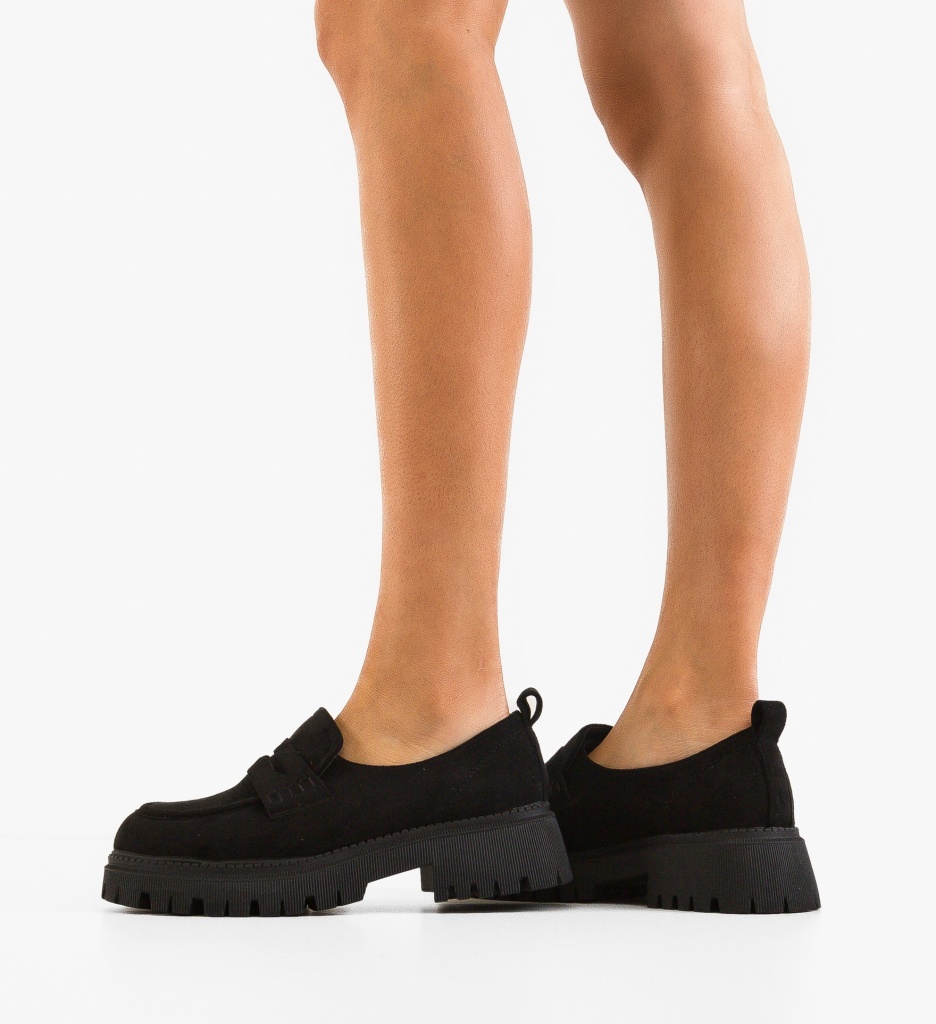Pantofi Casual Dama Laje Negri - Confort și Stil - imagine 2
