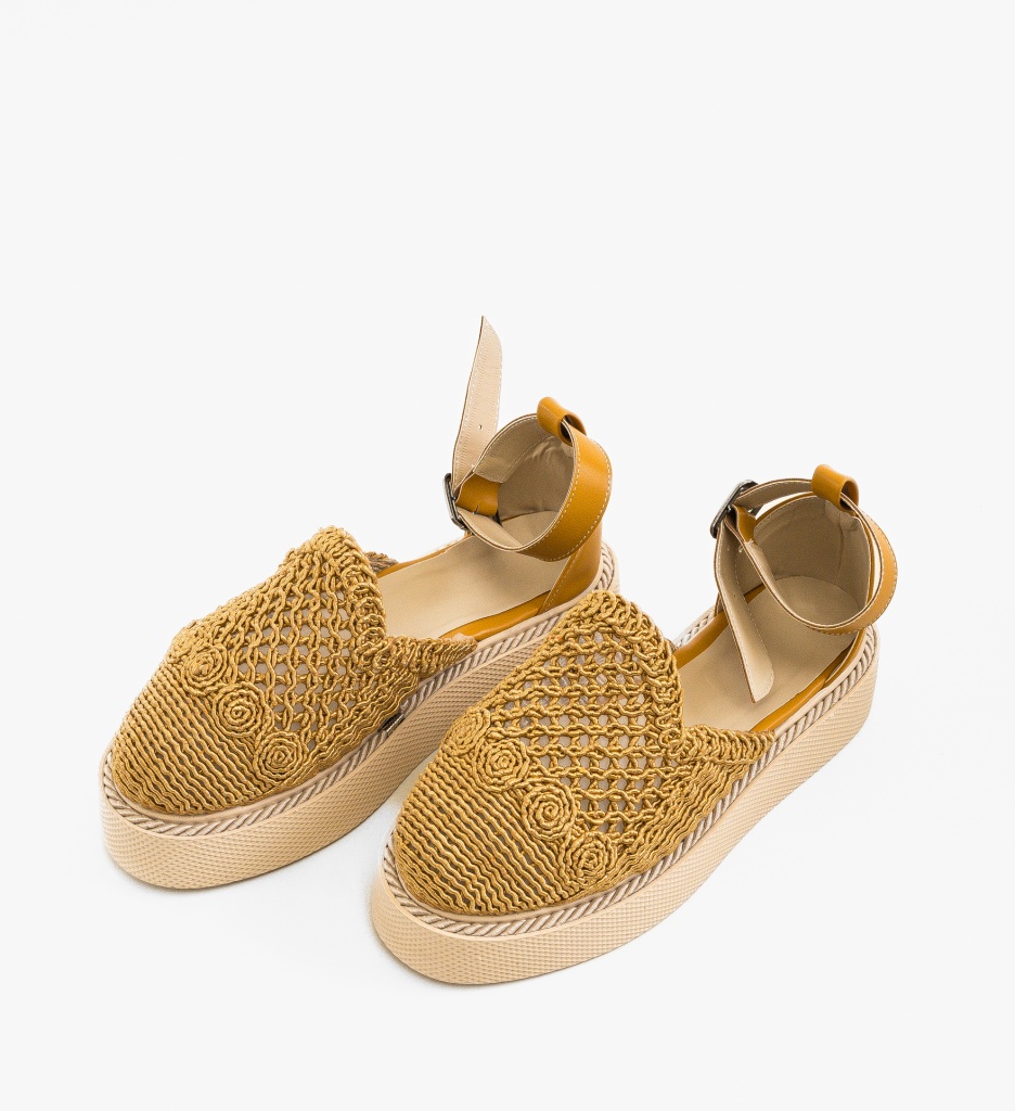 Pantofi Rauros Galbeni - Stil Unic Casual - imagine 4