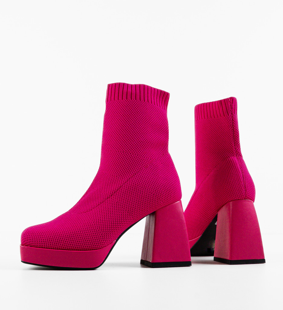 Botine Julie Fuchsia | Design Vibrant și Eleganță - imagine 5