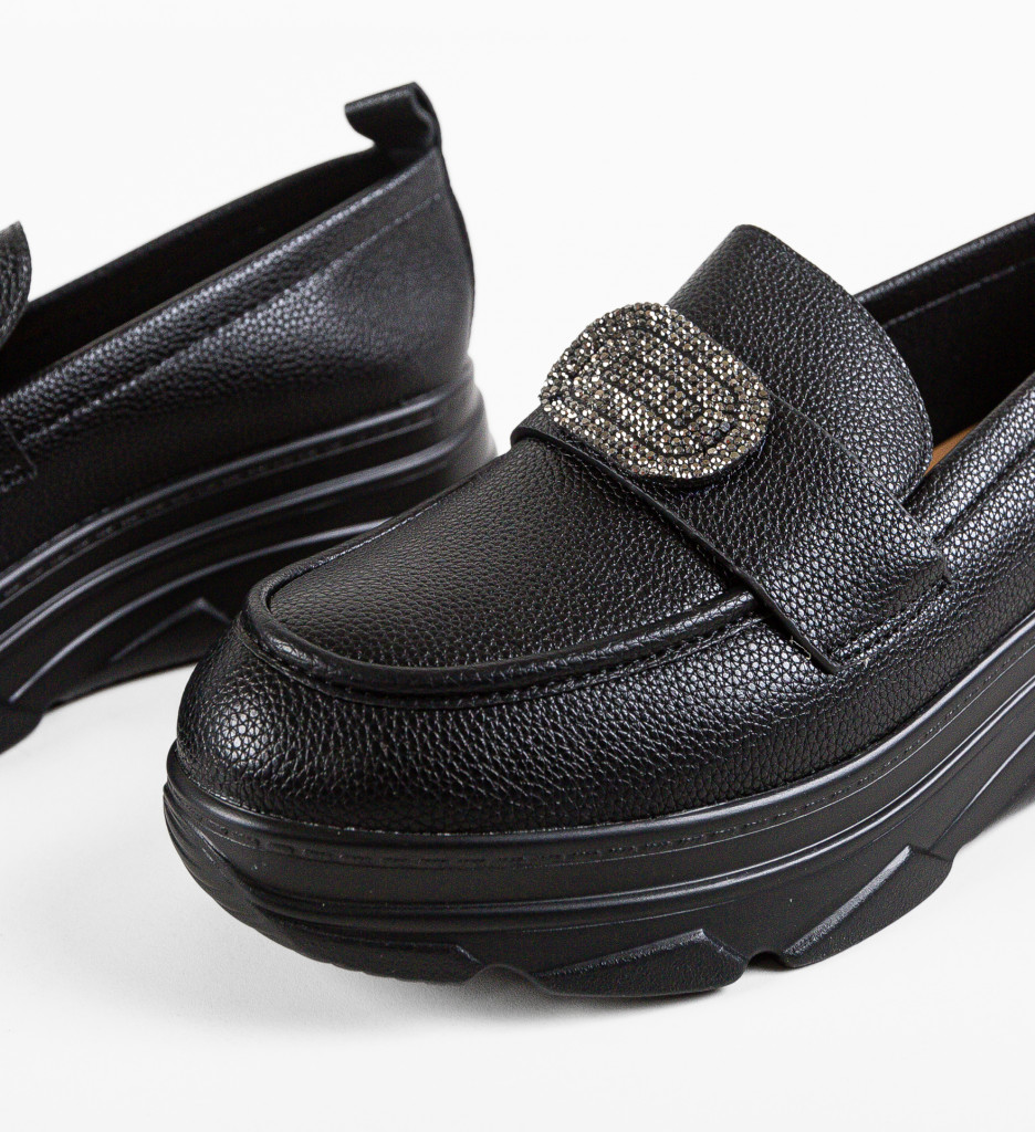 Pantofi Lonaza Negri - Confort și Eleganță Casual - imagine 9