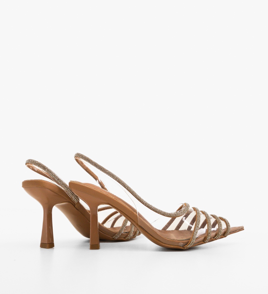 Pantofi Dama Jadore Camel | Toc Elegant - imagine 3