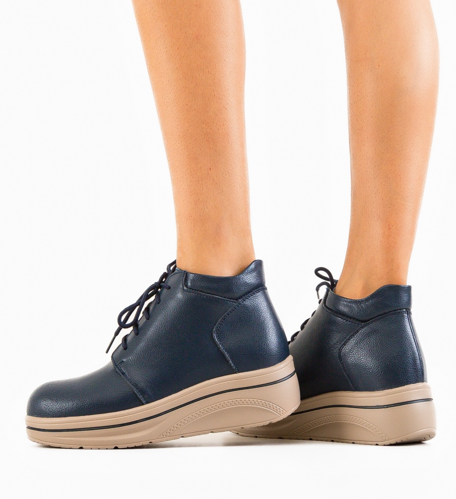 Pantofi Casual Palerma Bleumarin - Confort și Stil - imagine 4