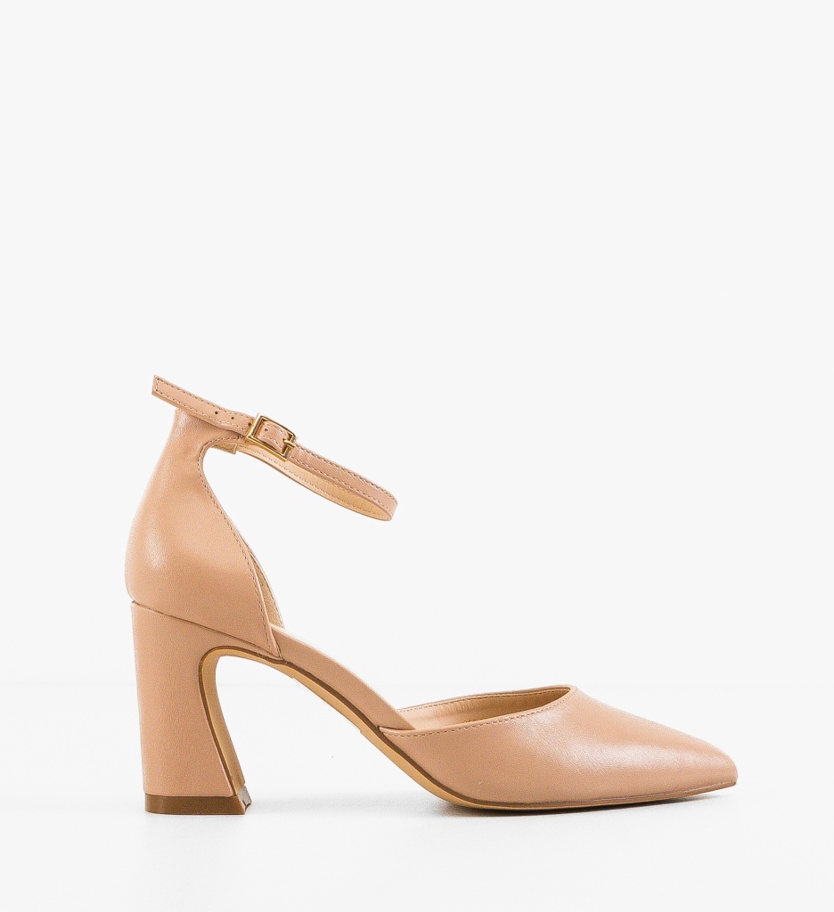 Pantofi cu toc Jeremy Bej - Eleganta si Stil - imagine 4