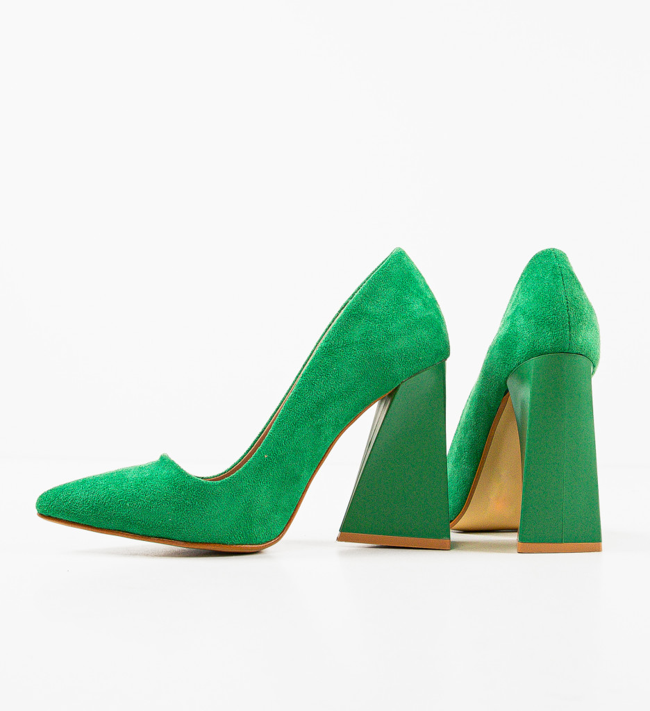 Pantofi Tyapa Verzi cu Toc - Eleganță Asigurată - imagine 4