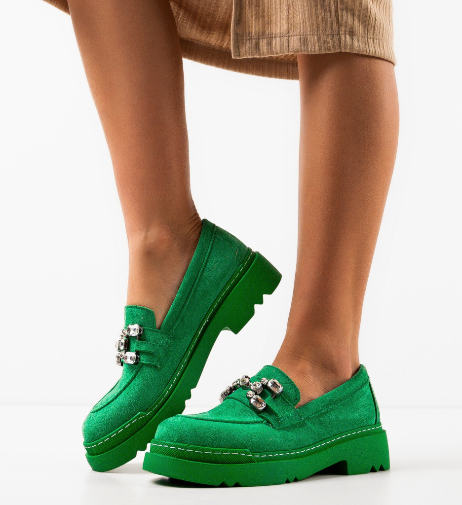 Pantofi Casual Dama Maraya Verzi | Confort Zilnic - imagine 2