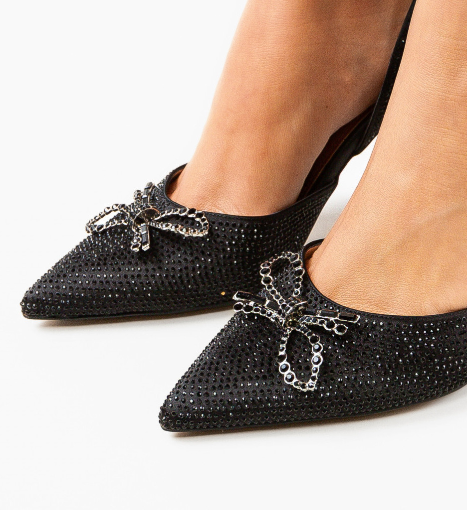 Pantofi Partyun Negri - Eleganță la Orice Eveniment - imagine 3