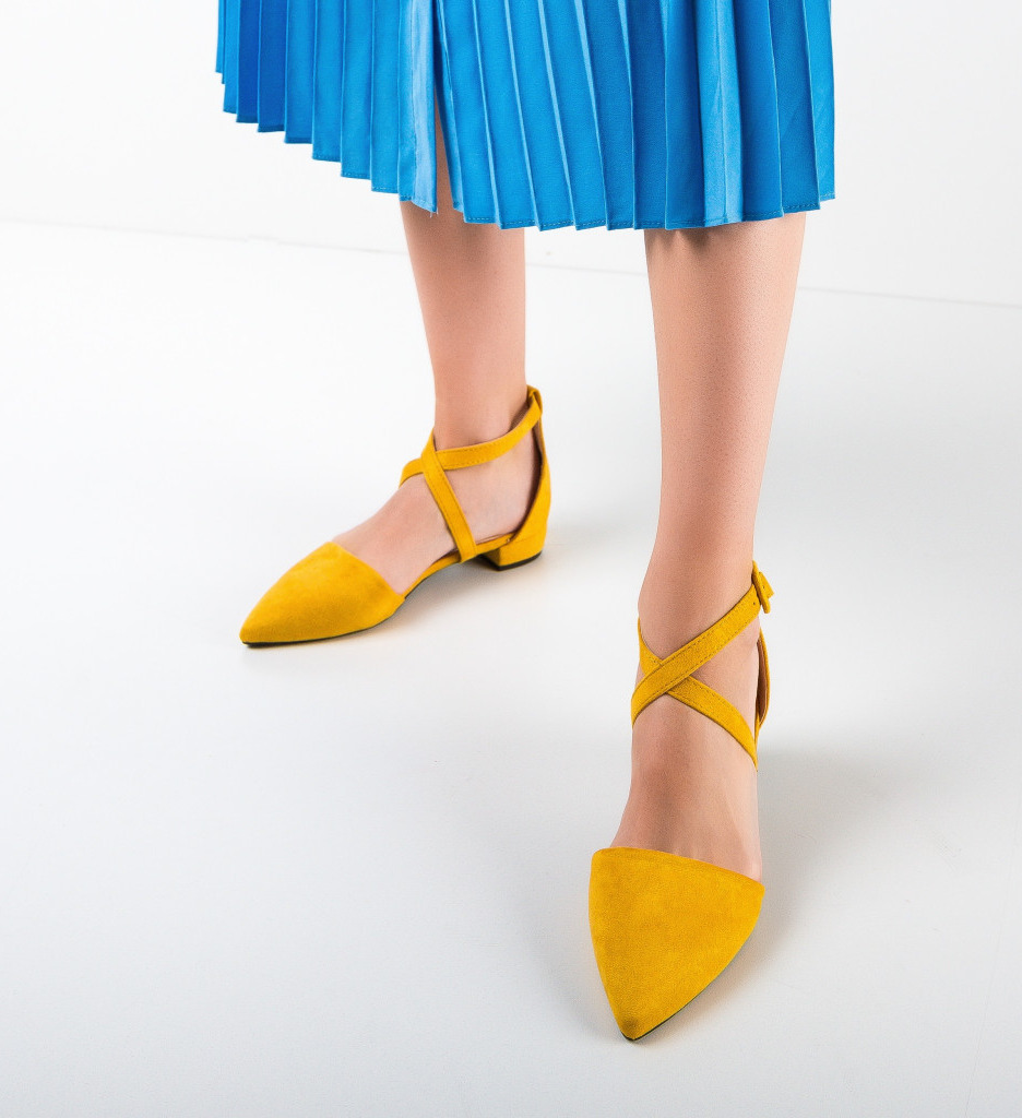 Balerini Dama Ewen Galbeni | Confort Zilnic - imagine 4