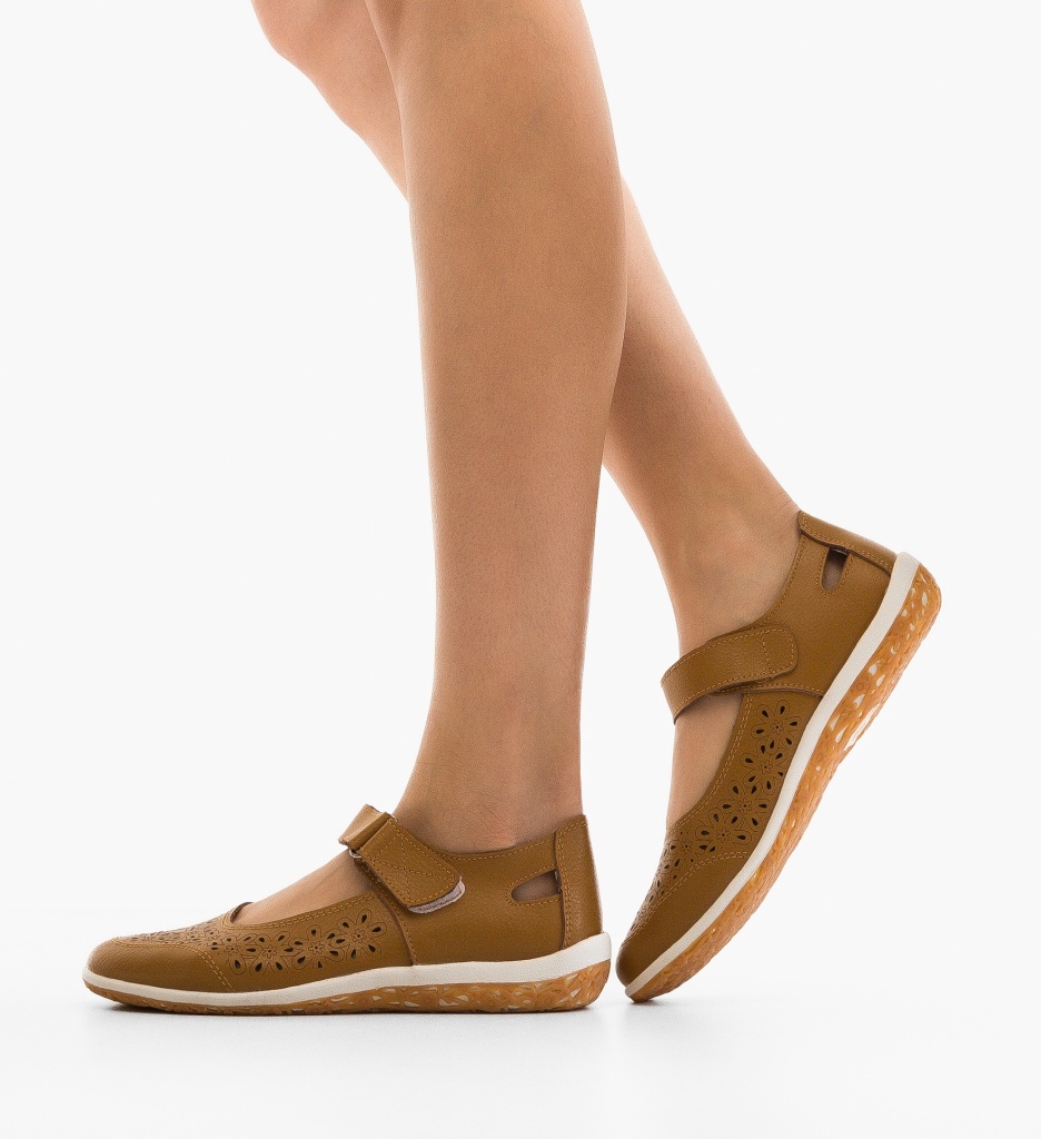 Pantofi Casual Fayvel Camel | Confort & Stil - imagine 3