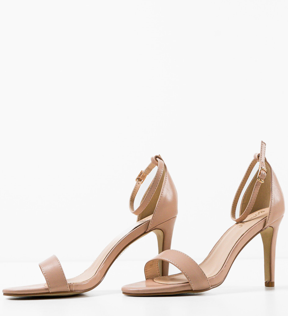 Sandale Toc Rekoman Nude - Eleganță și Confort - imagine 5
