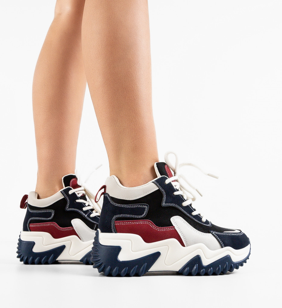 Sneakers Dama Orangyna Bleumarin Confort Spor - imagine 2