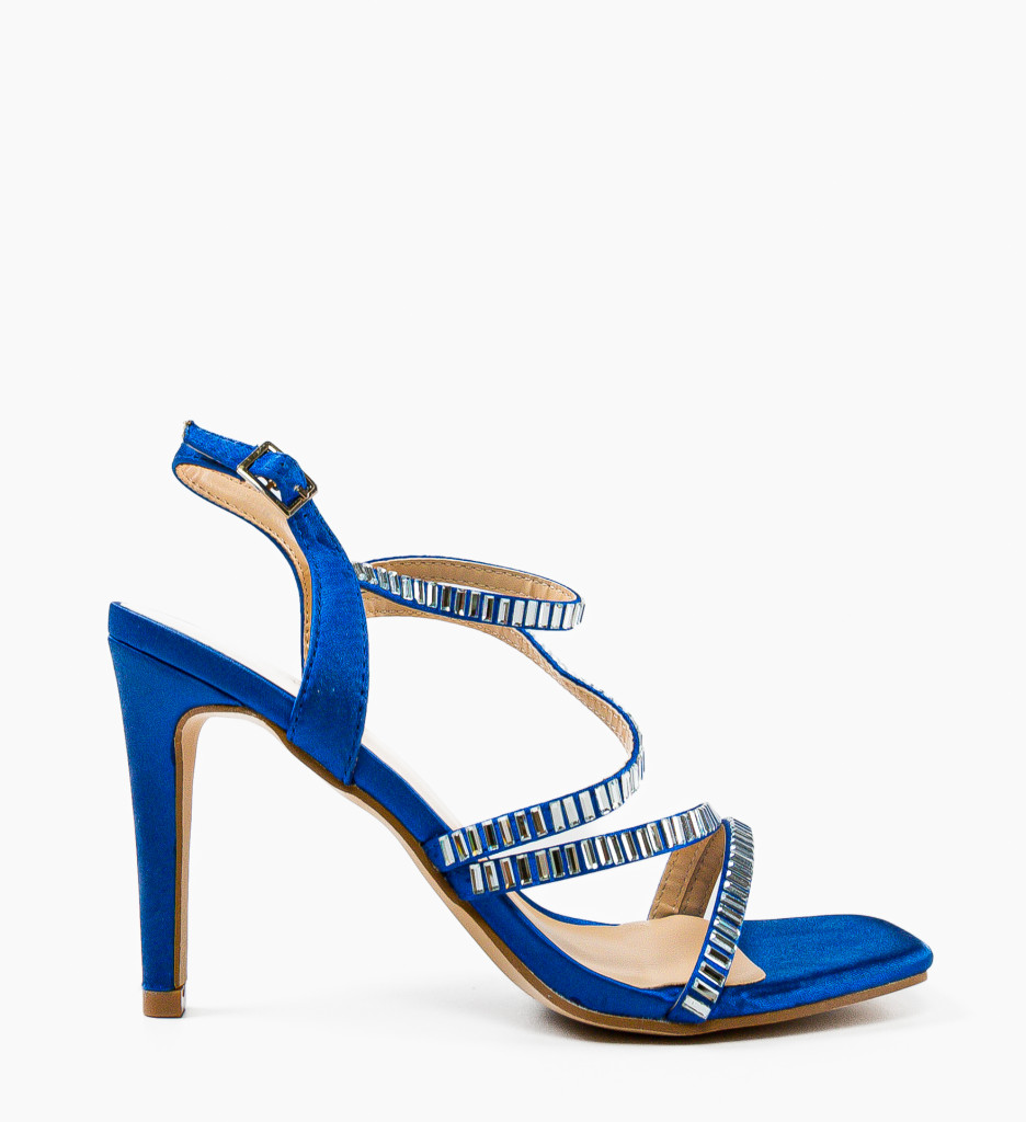 Sandale cu toc Kerr Albastre | Eleganță Asigurată - imagine 5
