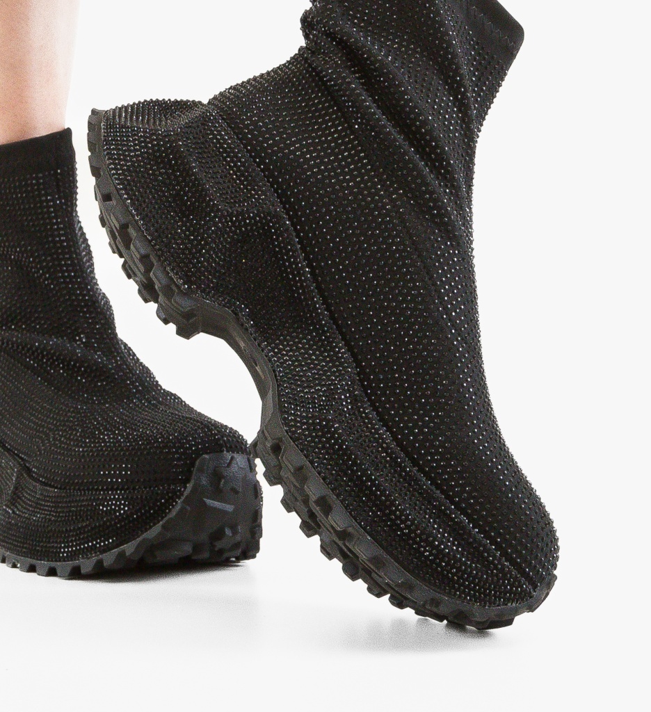 Sneakers Dama Ojjre Negri - Confort și Stil - imagine 5