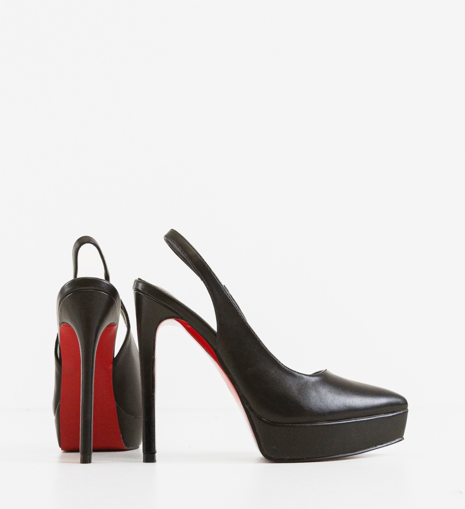Pantofi Gorene Negri Depurtat - Eleganță și Stil - imagine 6