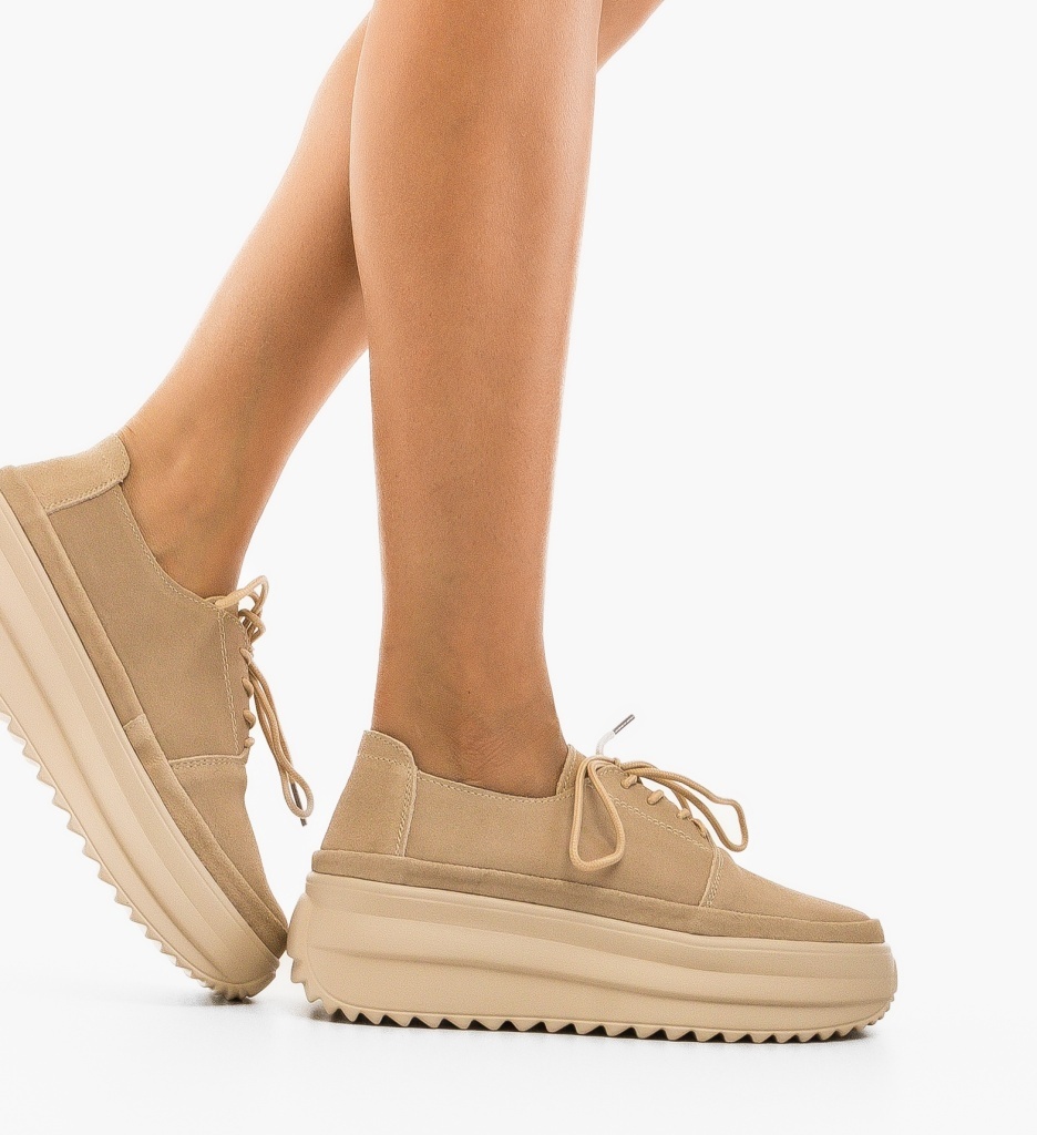 Pantofi Casual Reprale Bej - Confort și Stil - imagine 2