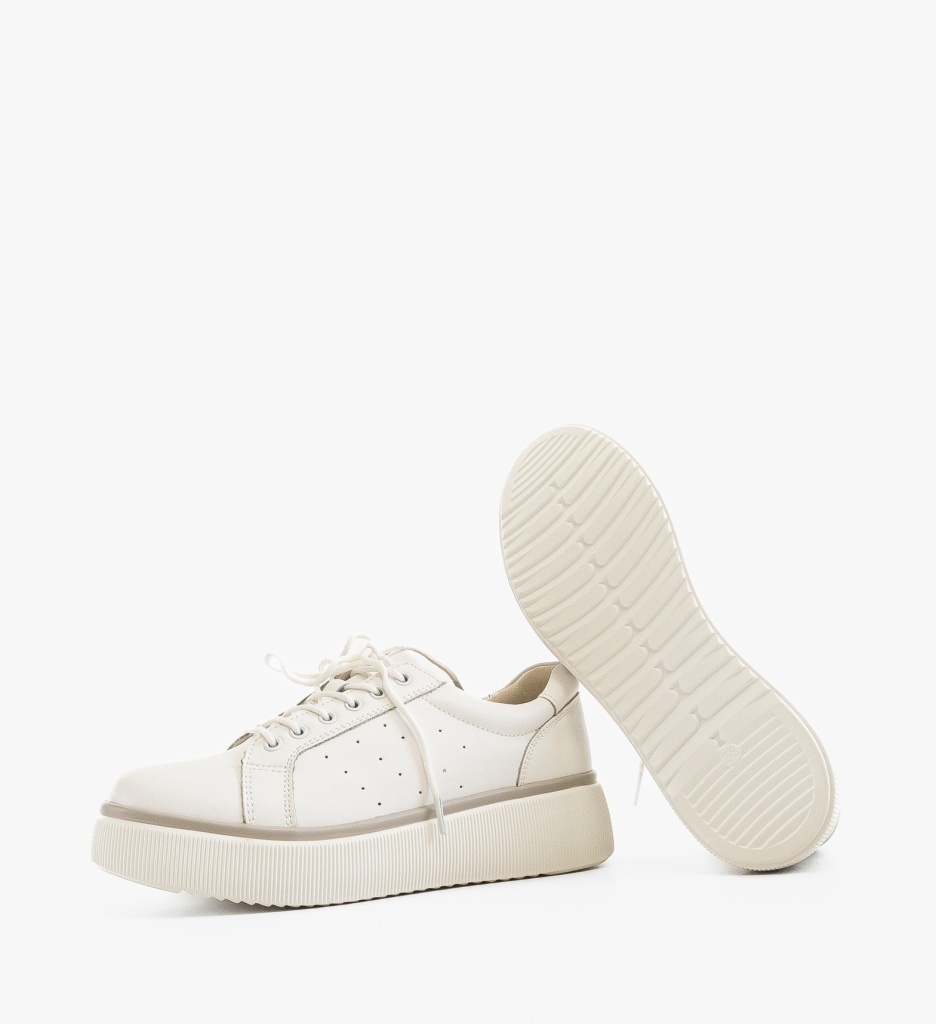 Sneakers Dama Jebry Albi | Stil Urban Confortabil - imagine 6