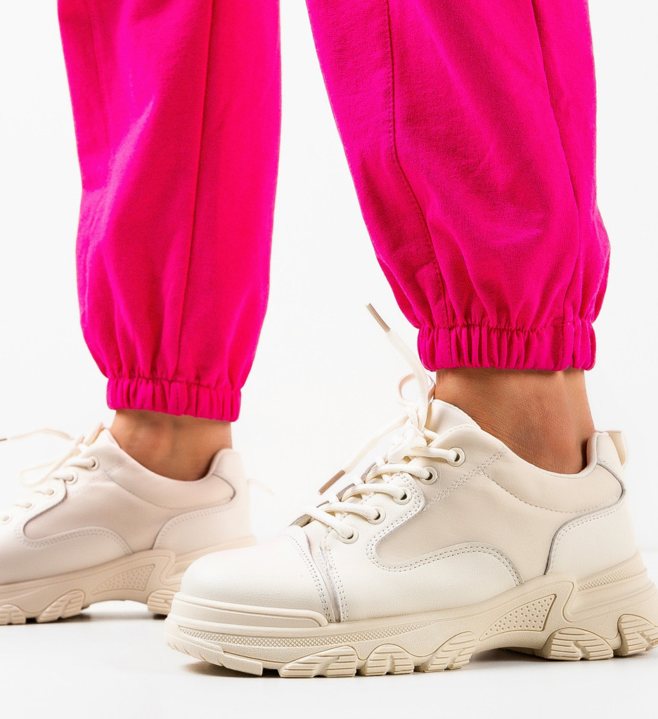 Sneakers Dama Chantal Bej | Confort și Stil - imagine 2