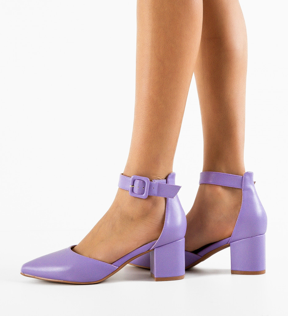 Pantofi Anerose Mov | Eleganță și Stil - imagine 3