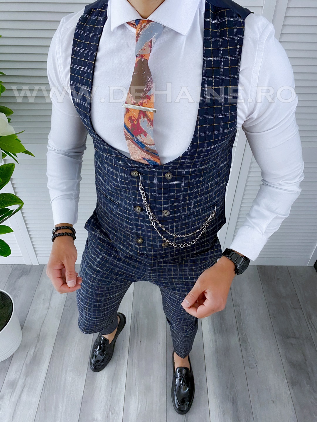 Compleu Barbati Vesta + Pantaloni Eleganți