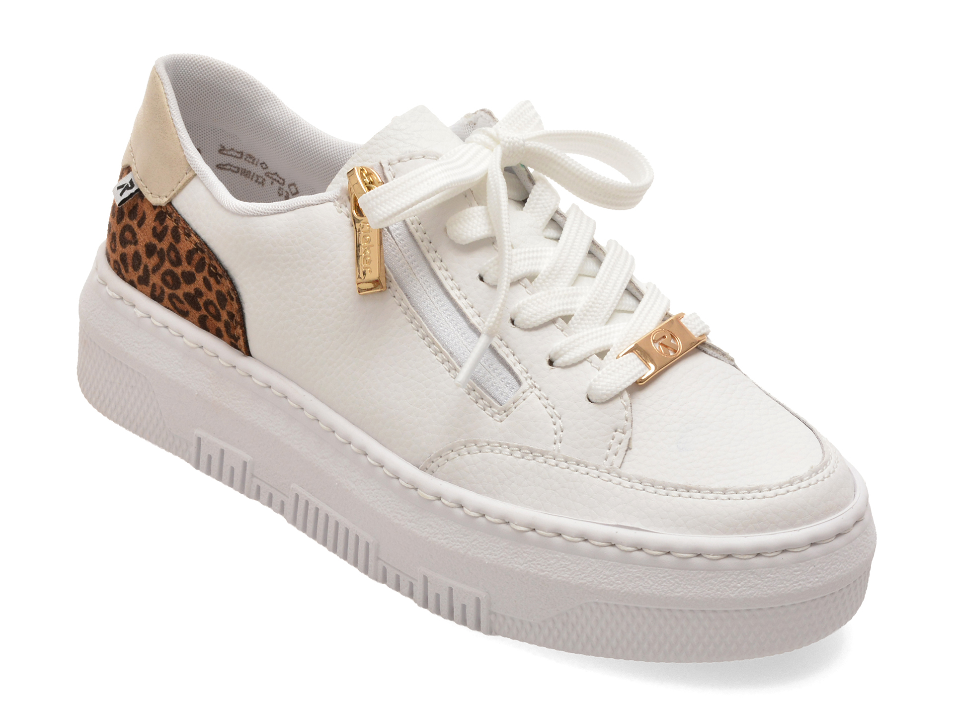 Pantofi Sport Rieker M1900 Albi Piele Naturală Confort