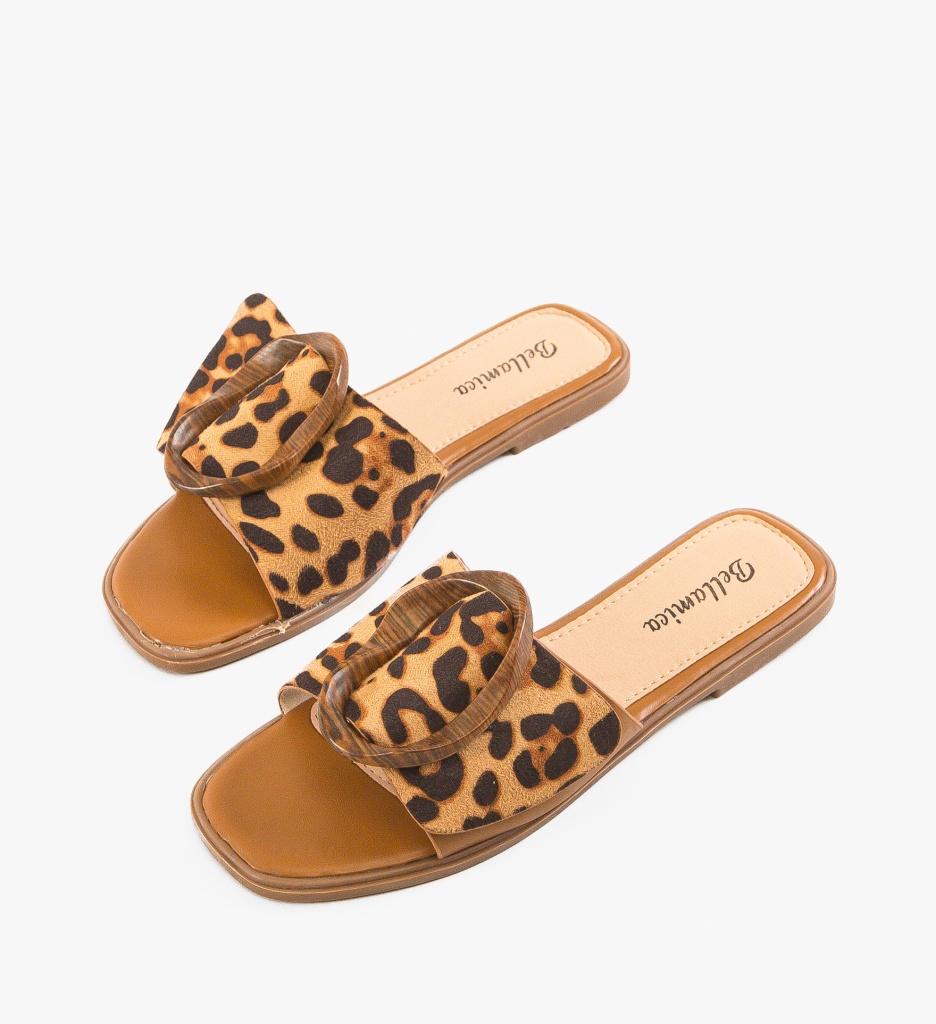 Papuci Wang Animal Print - Eleganță și Stil - imagine 5