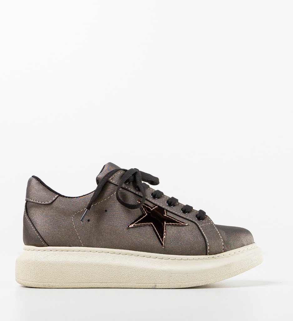 Sneakers Dama Gri - Confort și Stil Urban - imagine 4