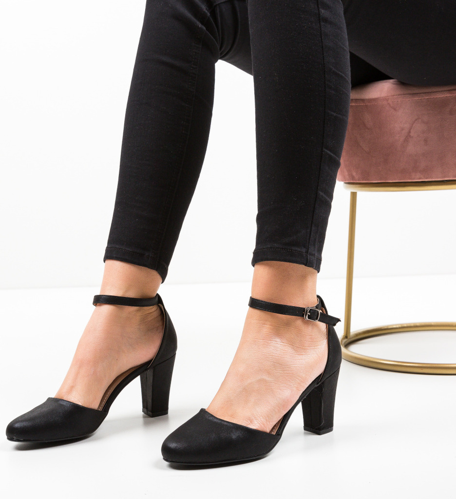 Pantofi Terp Negri | Eleganță și Stil - imagine 2