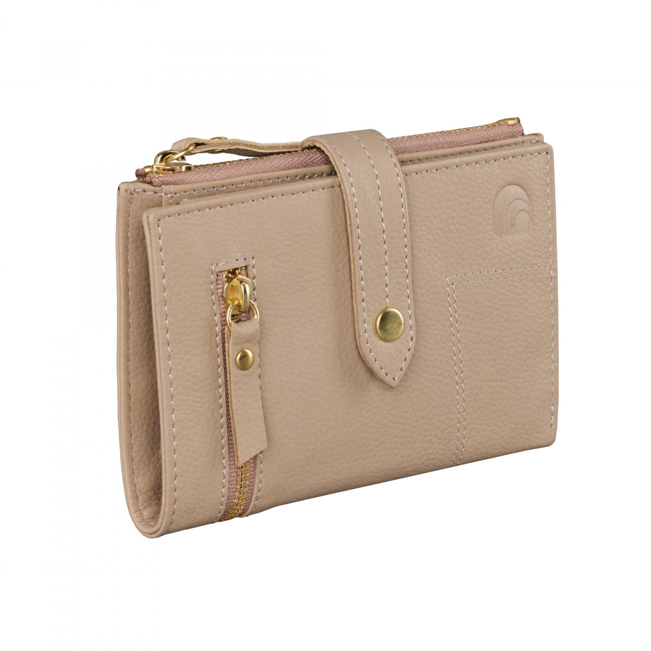 Portofel Delis Leandra Piele Naturală Crem - imagine 2