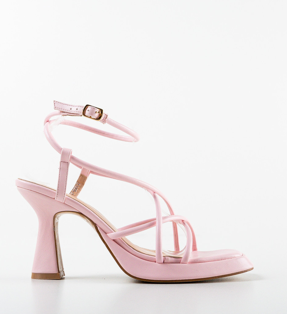 Sandale Filipina Roz cu Toc - Eleganță și Stil - imagine 2