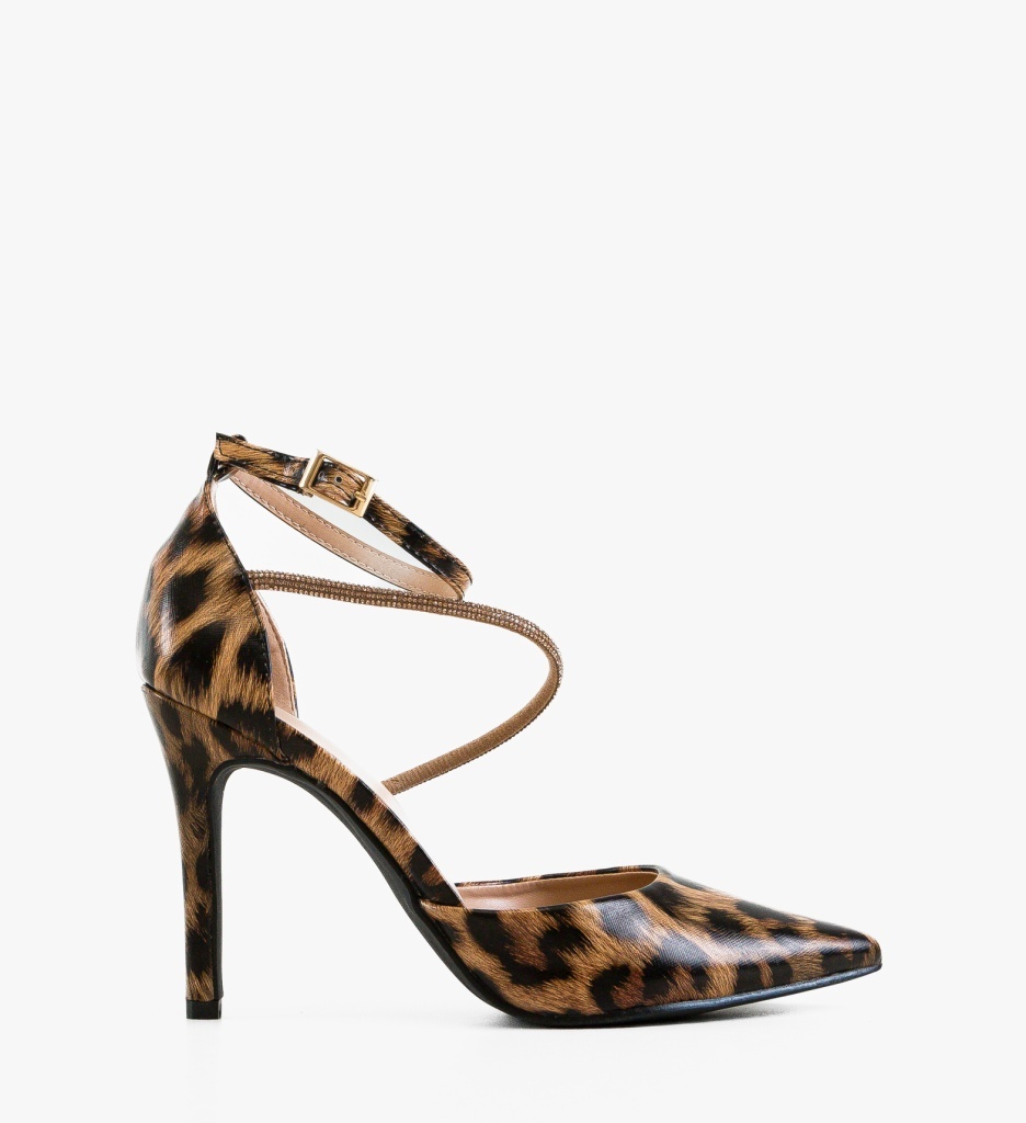 Pantofi Stiletto Dama Levvy Print Eleganți - imagine 6