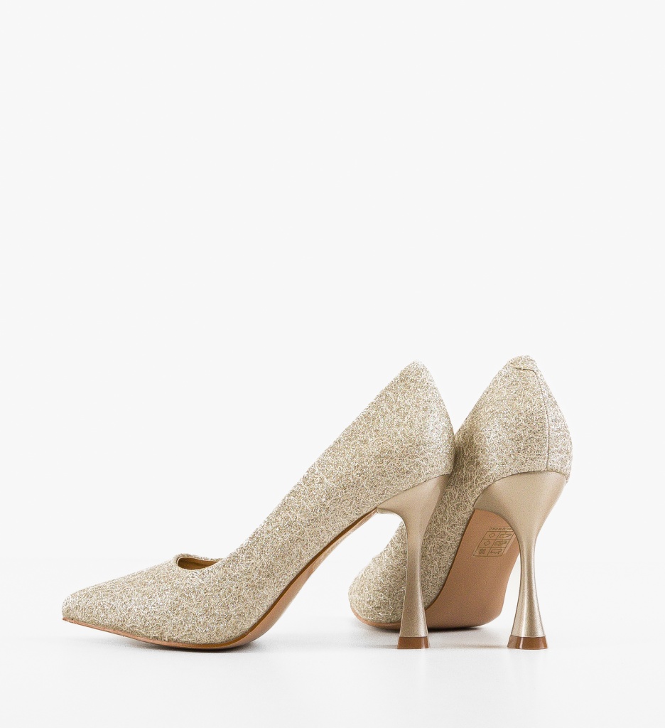 Pantofi Stiletto Auriu Bridie - Eleganță Maximă - imagine 4