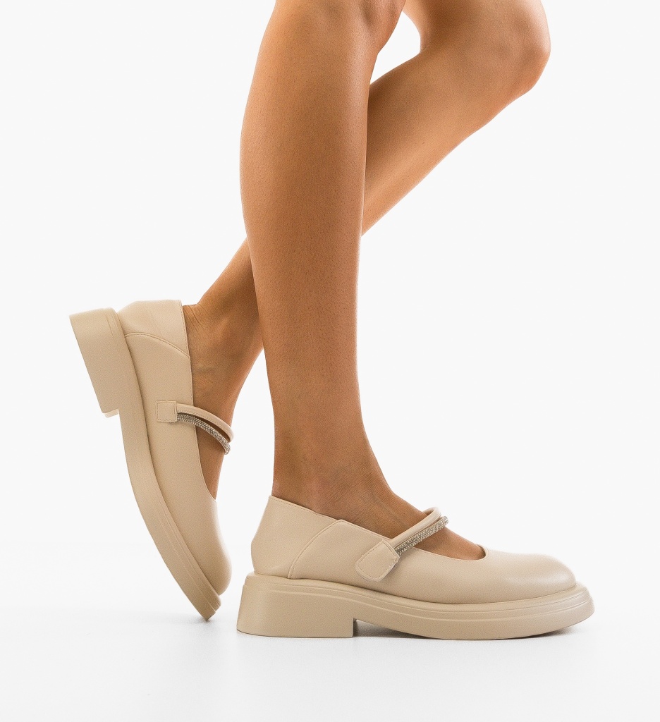 Pantofi Casual Dama Maeve Bej - Confort și Stil