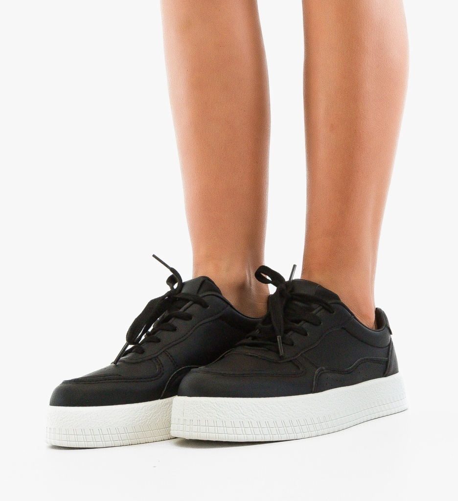 Sneakers Dama Lepy Negri | Confort Sport - imagine 5
