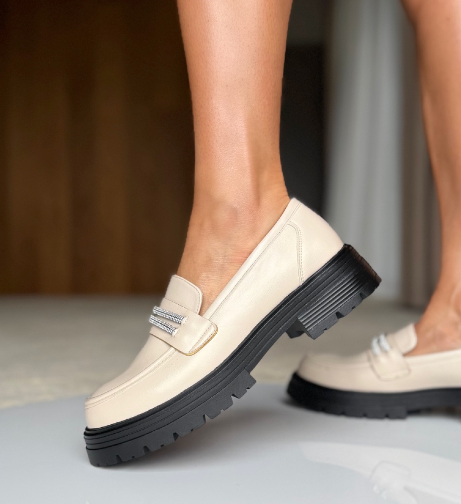 Pantofi Casual Dama Uster Bej | Confort și Eleganță - imagine 3