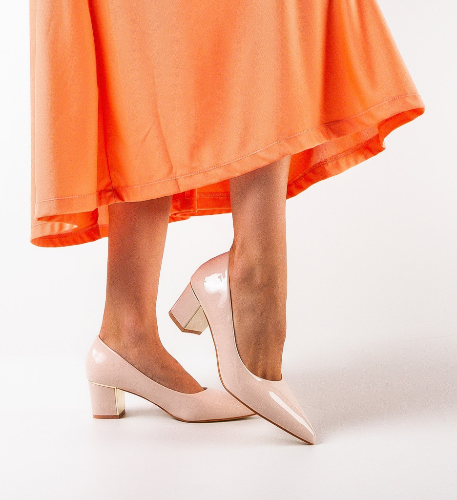 Pantofi dama Coles Bej Eleganți - imagine 3
